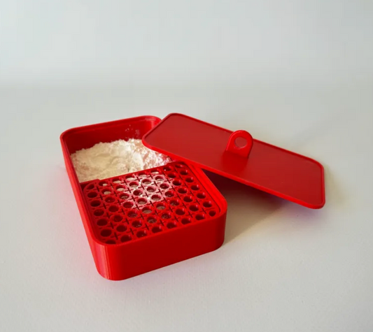 Cornstarch Tapper Box – Polymer Clay (Rectangle) - ClartStudios - Polymer clay Jewellery