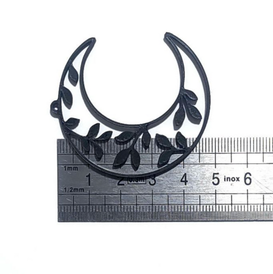 PB01 - Moon bloom Plastic Bezel for resin art - ClartStudios - Polymer clay Jewellery