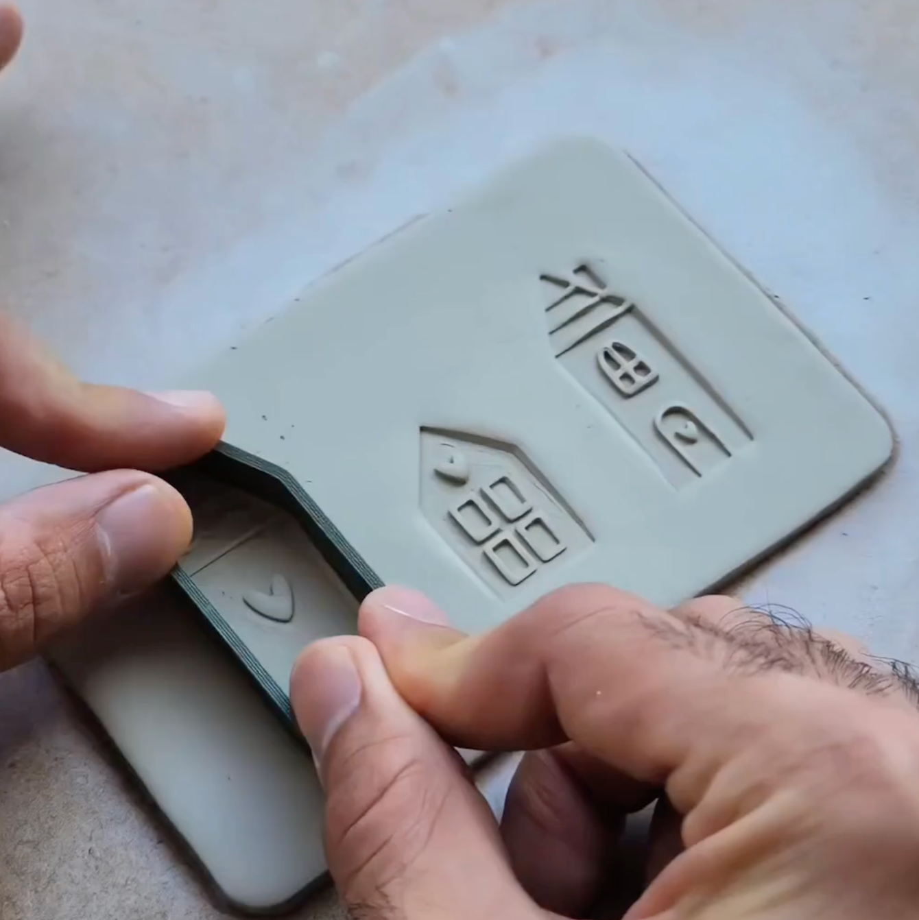 Fantasy House Cookie Cutter Stamp Set - ClartStudios - Polymer clay Jewellery