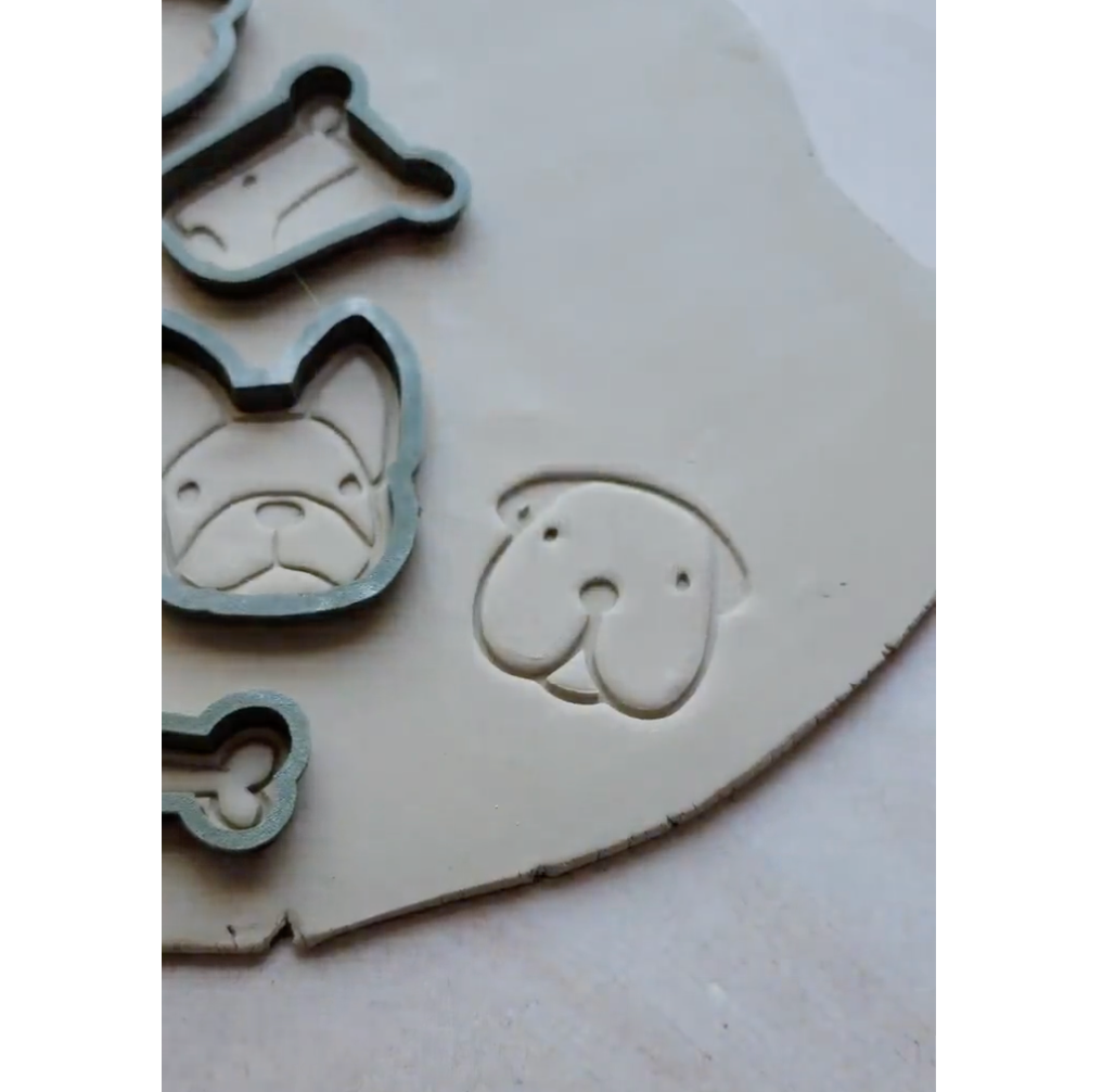Dog Breed Cookie Cutter & Stamp Set (11 Stamps and 11 Cutters) - ClartStudios - Polymer clay Jewellery