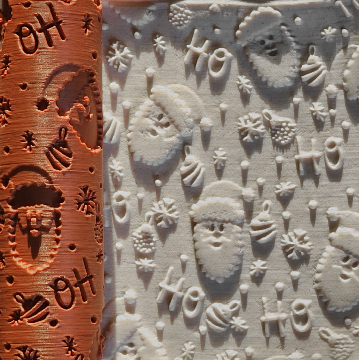 V104 | Santa Ho-Ho-Ho | Special Christmas Edition Rollers for Clay