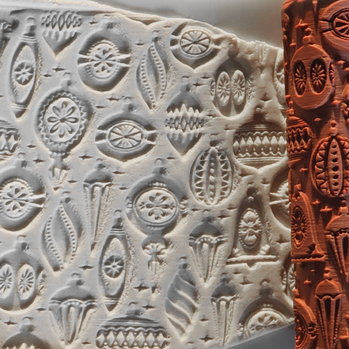 V106 | Christmas Ornaments | Special Christmas Edition Rollers for Clay - ClartStudios - Polymer clay Jewellery