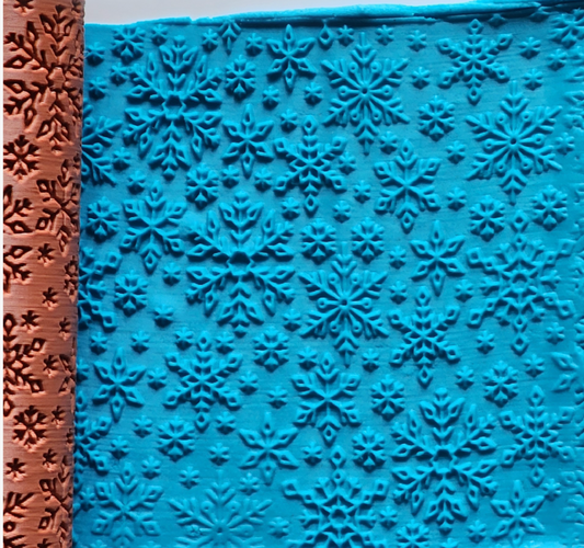 V110 | Snowflakes | Special Christmas Edition Rollers for Clay
