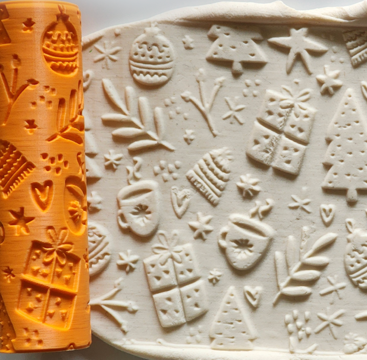 V107 | Christmas | Special Christmas Edition Rollers for Clay - ClartStudios - Polymer clay Jewellery