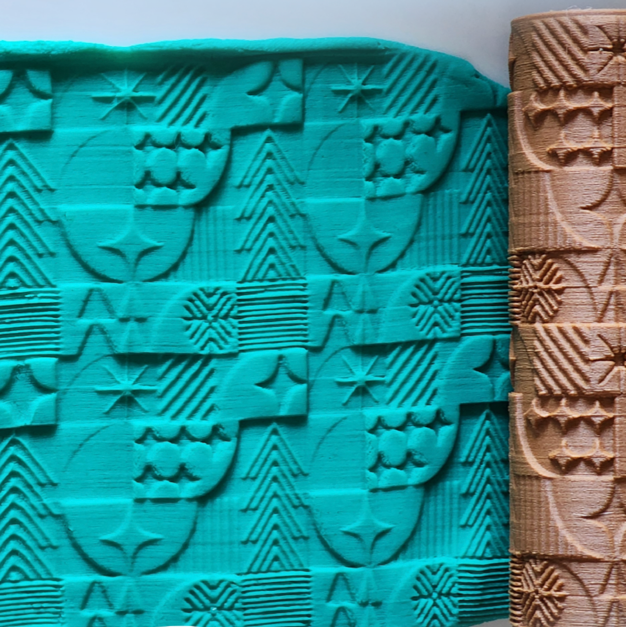 V122 | Retro Christmas| Special Christmas Edition Rollers for Clay