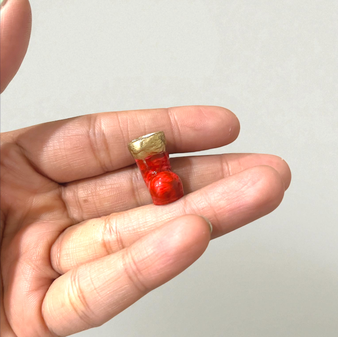 R024 - Christmas Santa Stockings Charm - Waterproof & Adorable