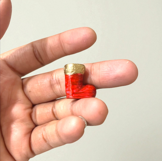 R024 - Christmas Santa Stockings Charm - Waterproof & Adorable