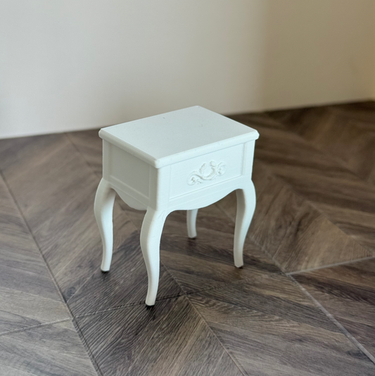 Curve Leg Bedside Table for Dollhouse Miniature - M002