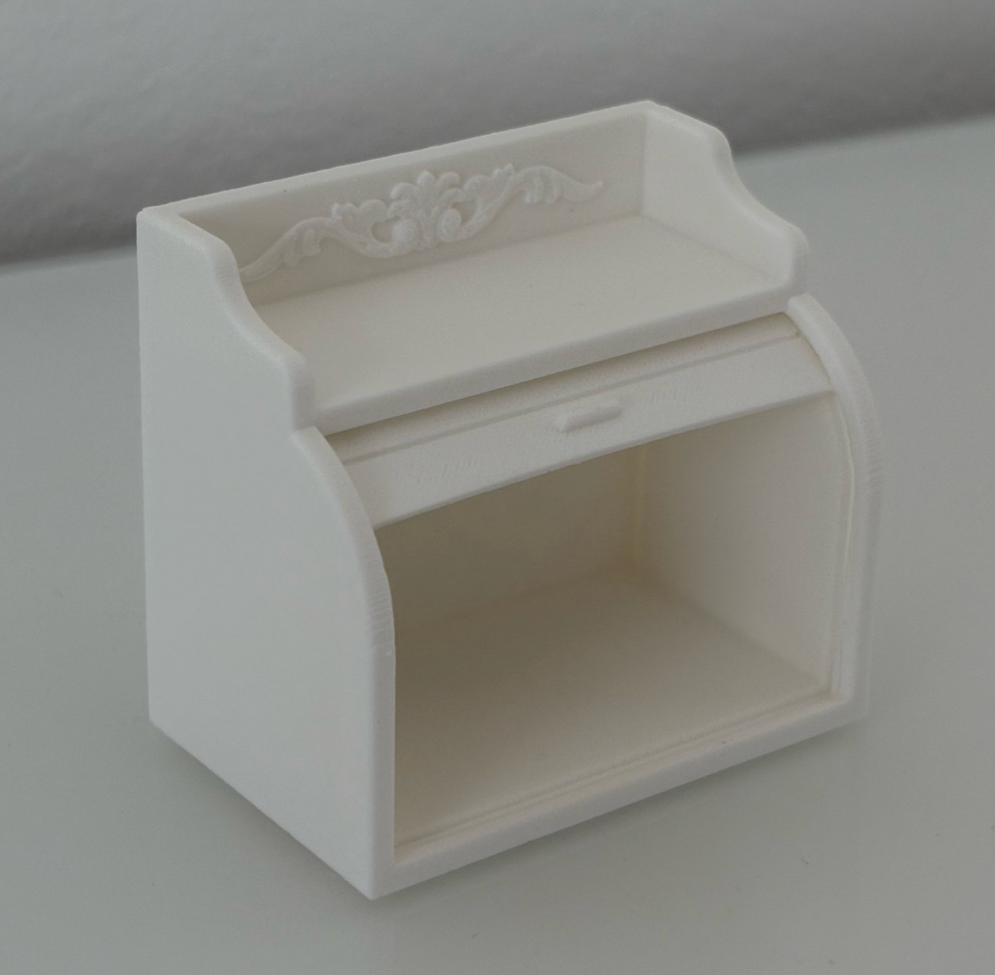 Miniature Roll-Top Bread Box Cabinet - M005