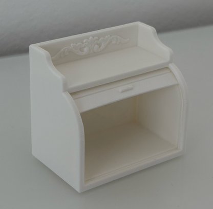 Miniature Roll-Top Bread Box Cabinet - M005