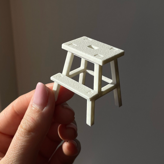 Miniature Ikea Step Stool Chair- M007
