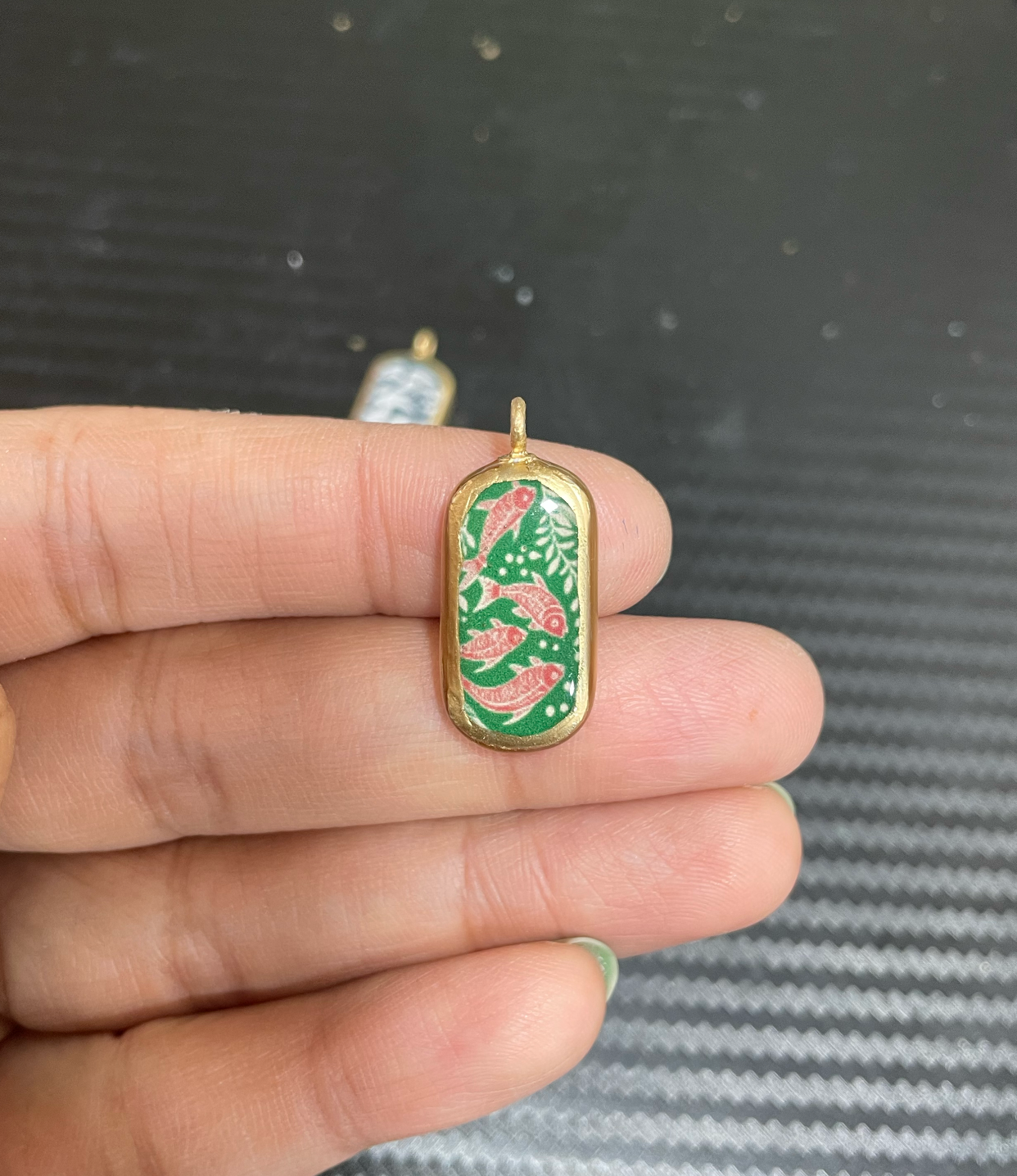 SPT-03 - Small Circle Vintage Pendants - Cold Porcelain Charms Pendant (Dispatch Time 4-5 days) - ClartStudios - Polymer clay Jewellery