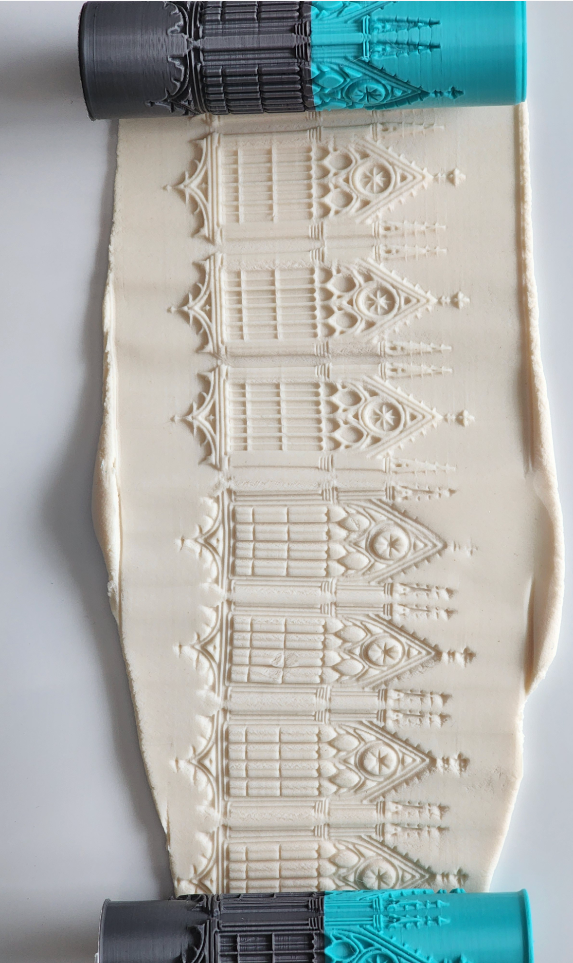 V205 | Gothic Cathedral Windows IV Texture Roller - ClartStudios - Polymer clay Jewellery