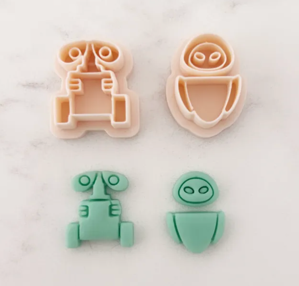 Wall E and Eve clay cutter (Combo)