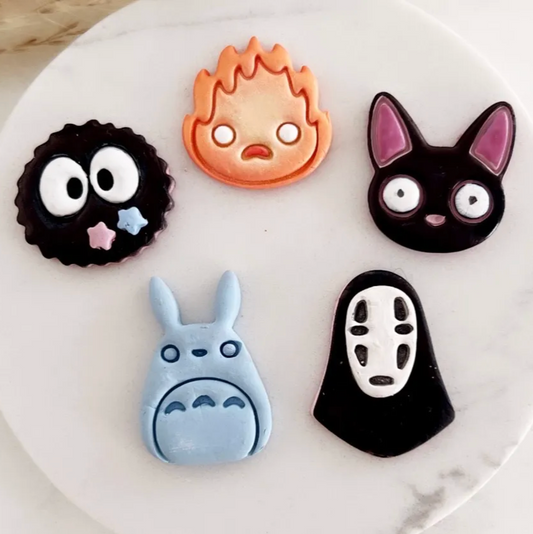 Spirited Away Polymer Clay Cutter|Studio Ghibli characters