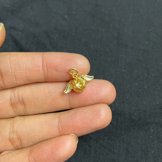 BTF04 - Quidditch Ball (Harry Potter) 18k Gold Plated Brass Pendant (Anti Tarnish) (1pc) - ClartStudios - Polymer clay Jewellery