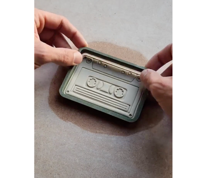 C06 - Cassette Tape Cutter and Stamp Set for Clay, Pottery and Bakery - ClartStudios - Polymer clay Jewellery