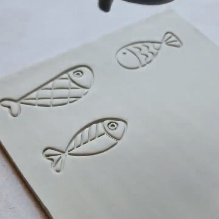 Fish Cutter & Stamp Set (6 Stamps and 6 Cutters)) - ClartStudios - Polymer clay Jewellery