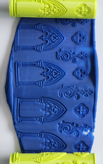 V206 | Gothic Cathedral Window - ClartStudios - Polymer clay Jewellery