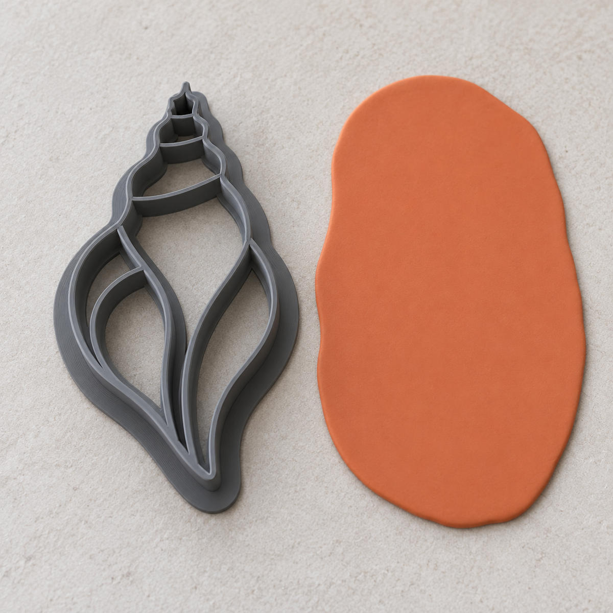 Conch Shell Polymer Clay Cutter | 027 - ClartStudios - Polymer clay Jewellery