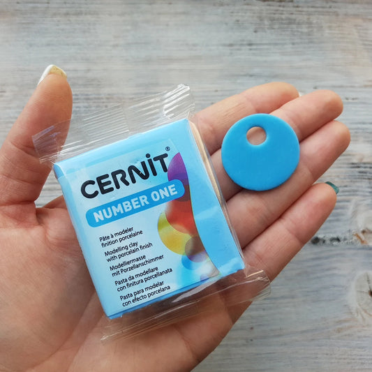 Cernit Number One Sky Blue - 56gms - ClartStudios - Polymer clay Jewellery