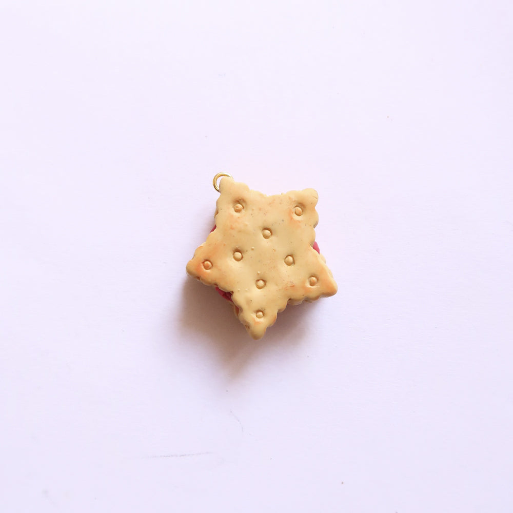 Star Jam Cookie Charm - ClartStudios - Polymer clay Jewellery