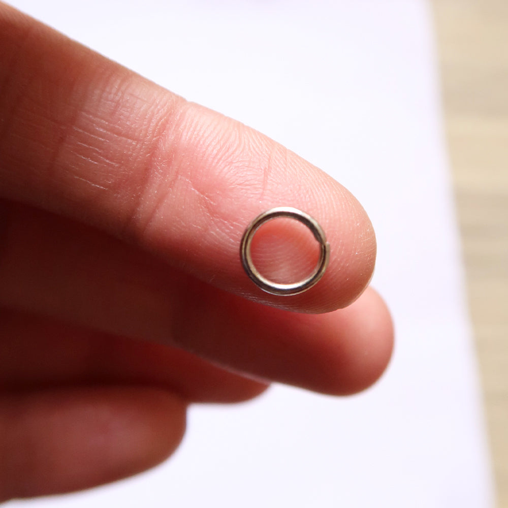 8mm Silver Steel Jump ring (Pack of 100) - ClartStudios - Polymer clay Jewellery