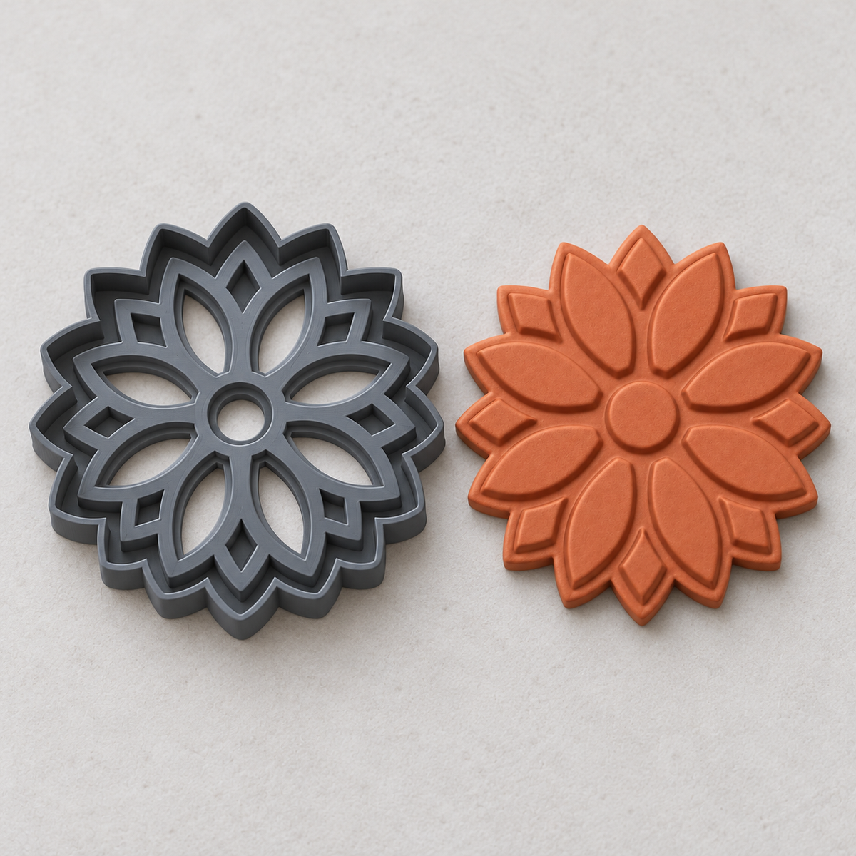 Layered Sunflower Polymer Clay Cutter | 122 - ClartStudios - Polymer clay Jewellery