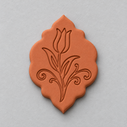 Tulip Arch Medallion Polymer Clay Cutter | 123 - ClartStudios - Polymer clay Jewellery