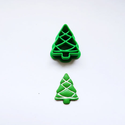 Tree Christmas Cutter - ClartStudios - Polymer clay Jewellery