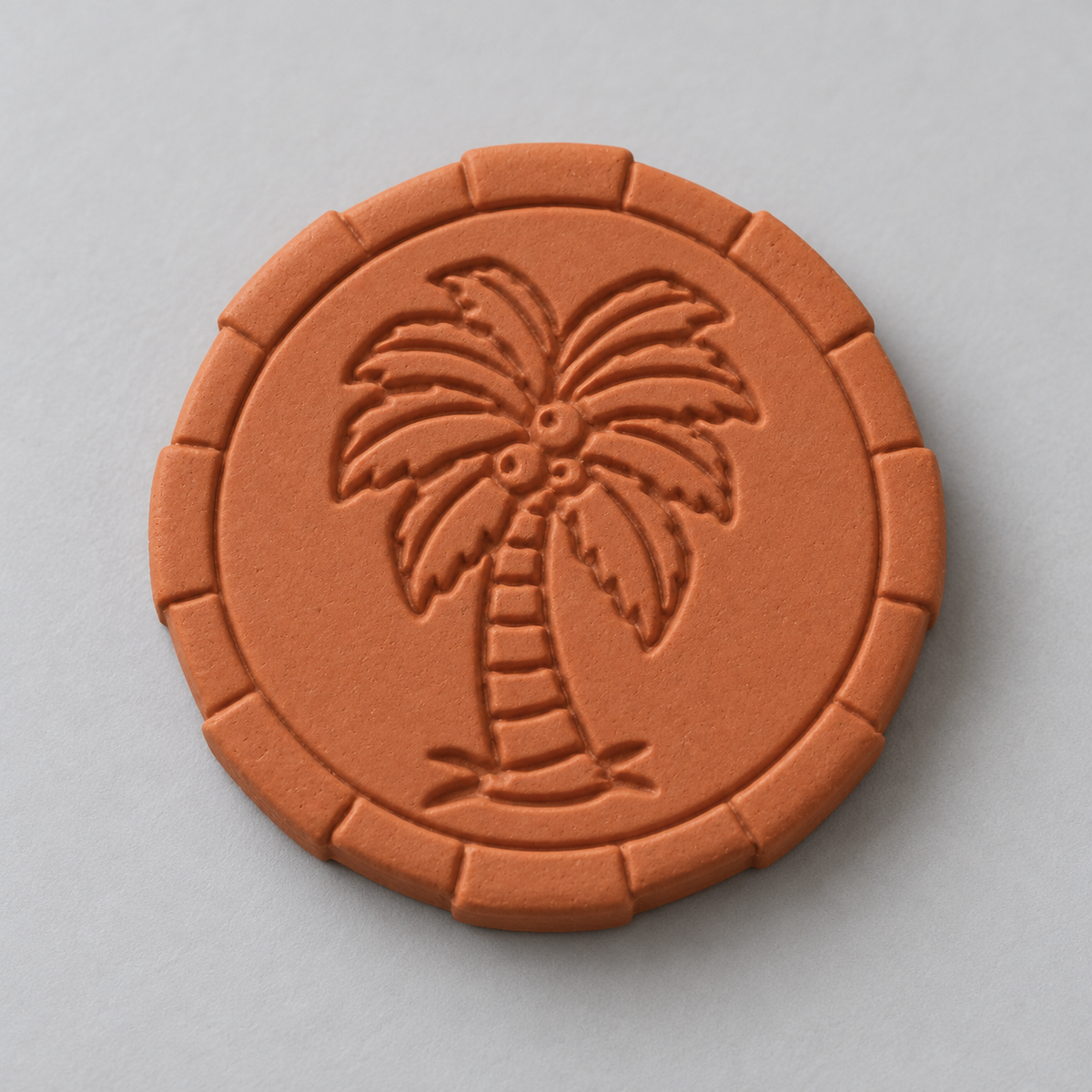 Tropical Palm Tree Coin Polymer Clay Cutter | 036 - ClartStudios - Polymer clay Jewellery