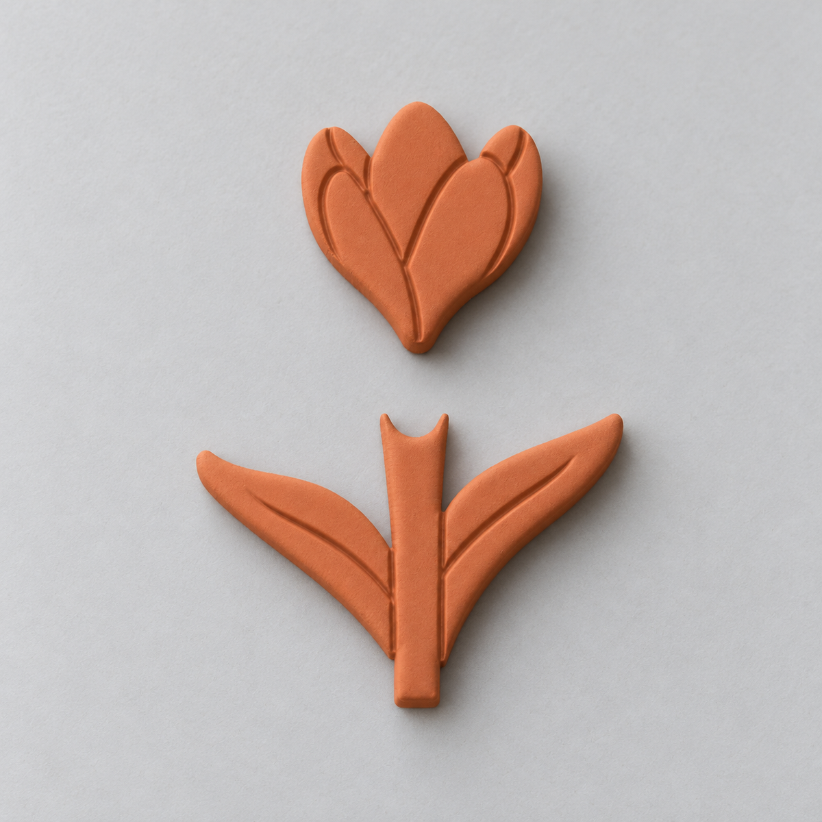 Two-Piece Tulip Earring Polymer Clay Cutter Set | 125 - ClartStudios - Polymer clay Jewellery
