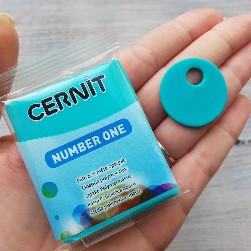 Cernit Number One Turquoise - 56gms - ClartStudios - Polymer clay Jewellery