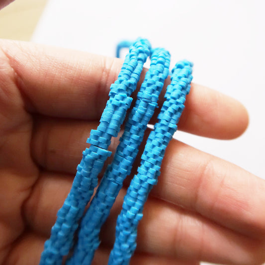 Sky Blue  - 1X6mm Flower Polymer Clay Beads - ClartStudios - Polymer clay Jewellery