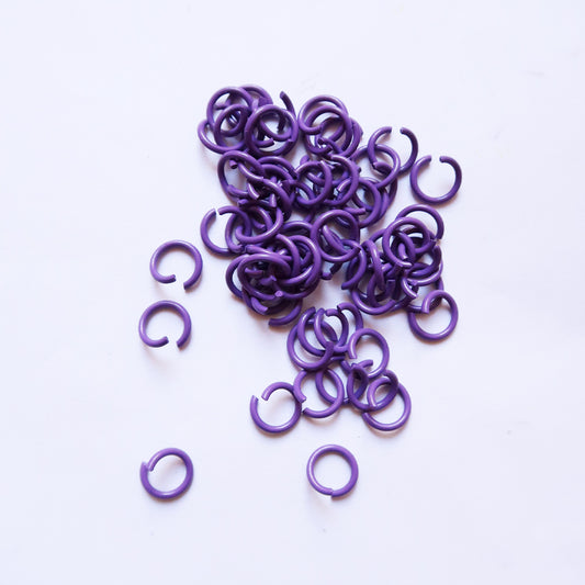 Violet Jumpring (Pack of 50) - ClartStudios - Polymer clay Jewellery