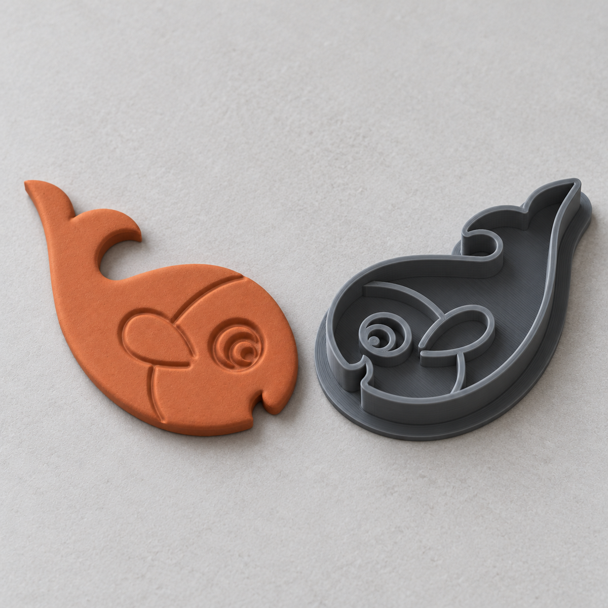Cute Whale Polymer Clay Cutter | 037 - ClartStudios - Polymer clay Jewellery