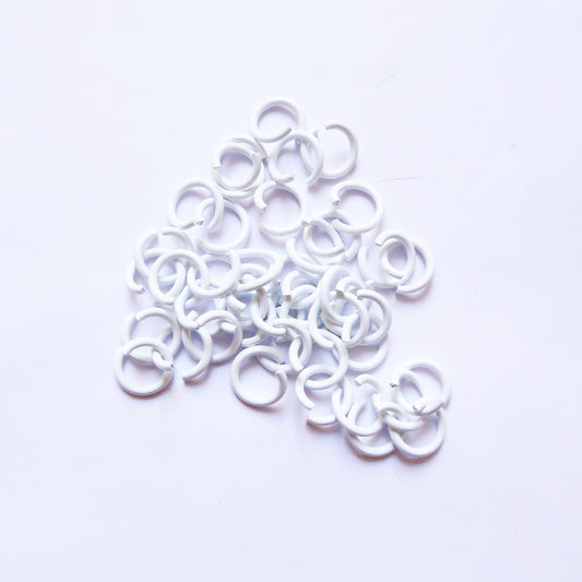 White Jump ring (Pack of 50) - ClartStudios - Polymer clay Jewellery