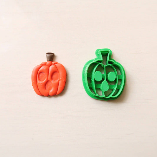Pumpkin Emboss Cutter 1 - ClartStudios - Polymer clay Jewellery