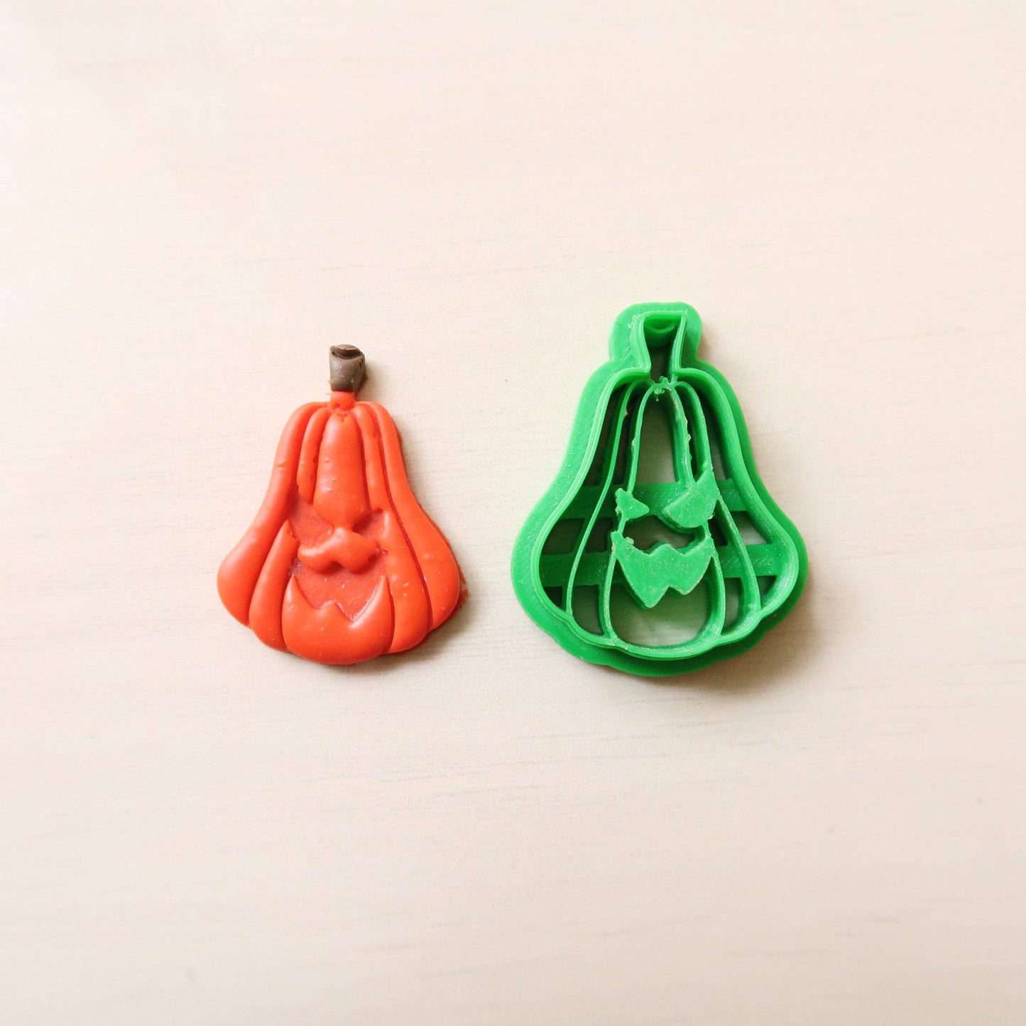 Pumpkin Emboss Cutter 2 - ClartStudios - Polymer clay Jewellery