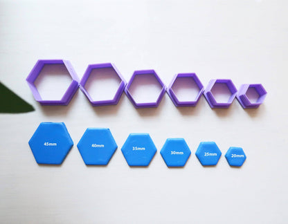 Hexagon Cutter (Individual) - ClartStudios - Polymer clay Jewellery