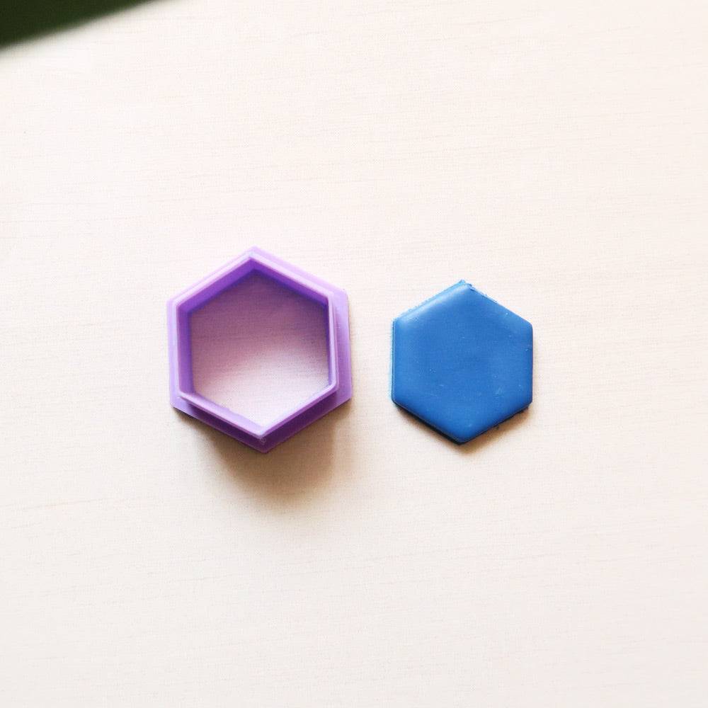 Hexagon Cutters (Pack of 6) - ClartStudios - Polymer clay Jewellery