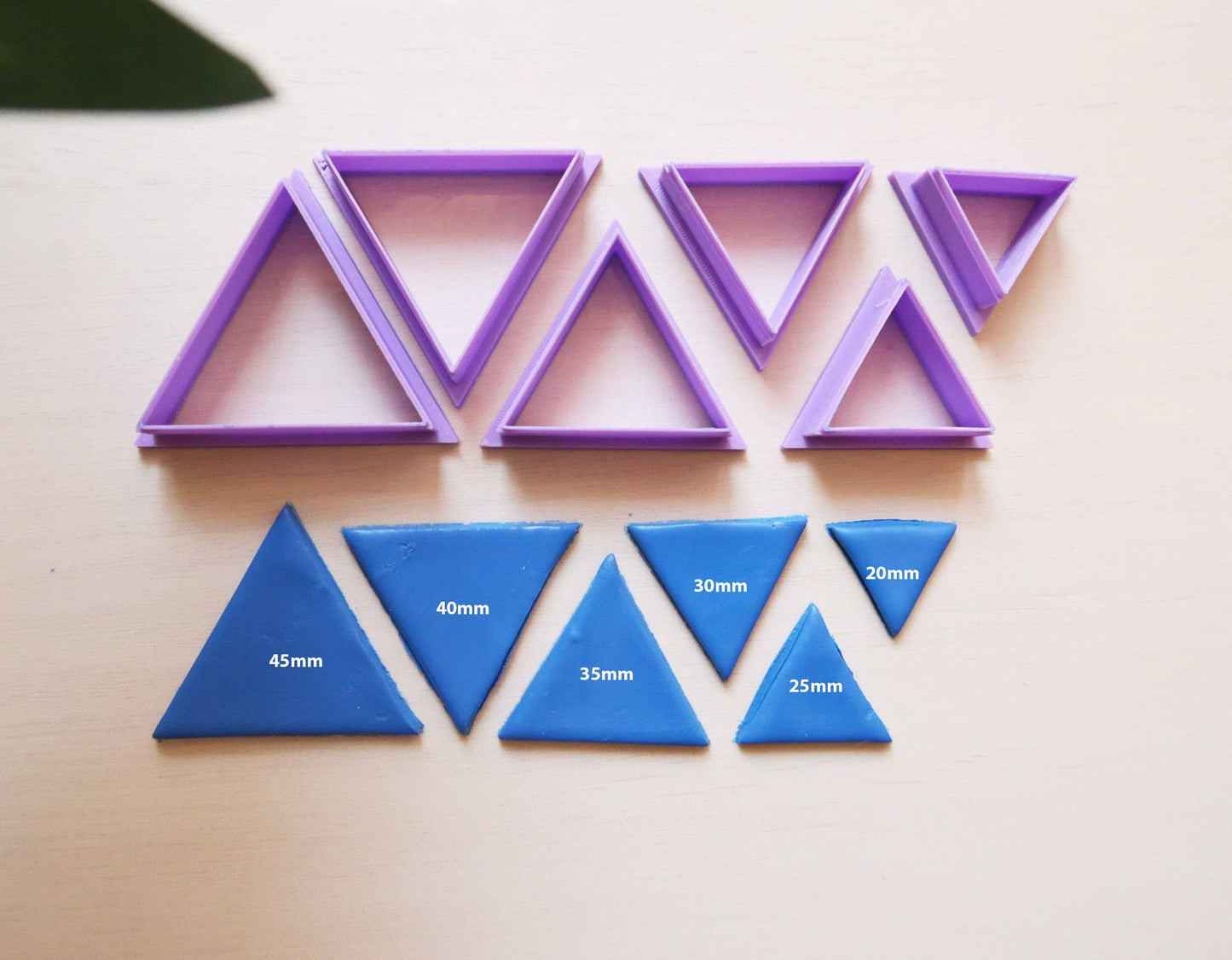Triangle Cutters (Pack of 6) - ClartStudios - Polymer clay Jewellery