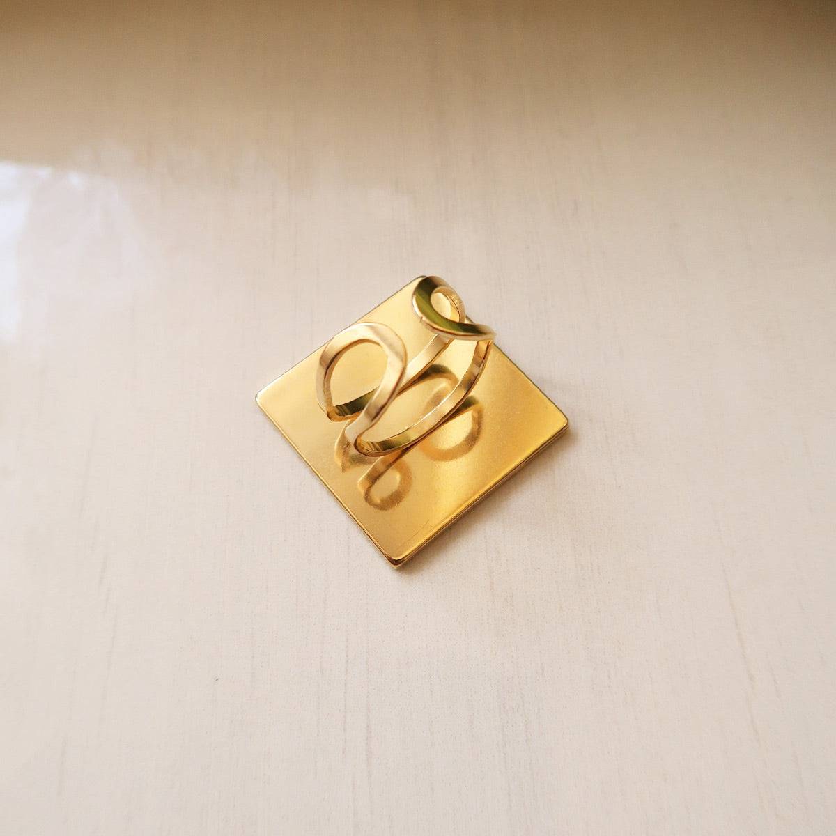 25 mm Square Ring Base - ClartStudios - Polymer clay Jewellery