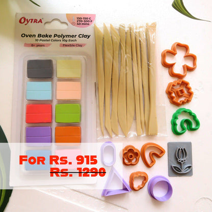 Beginners Polymer Clay Kit - ClartStudios - Polymer clay Jewellery
