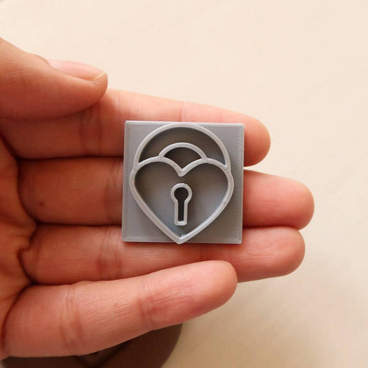 Heart Lock - ClartStudios - Polymer clay Jewellery