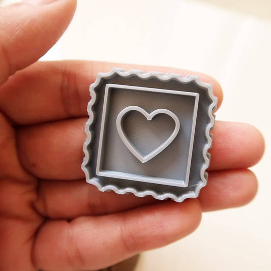 Heart Stamp - ClartStudios - Polymer clay Jewellery