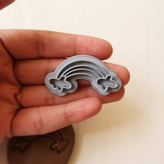 Rainbow Cloud 1 - ClartStudios - Polymer clay Jewellery