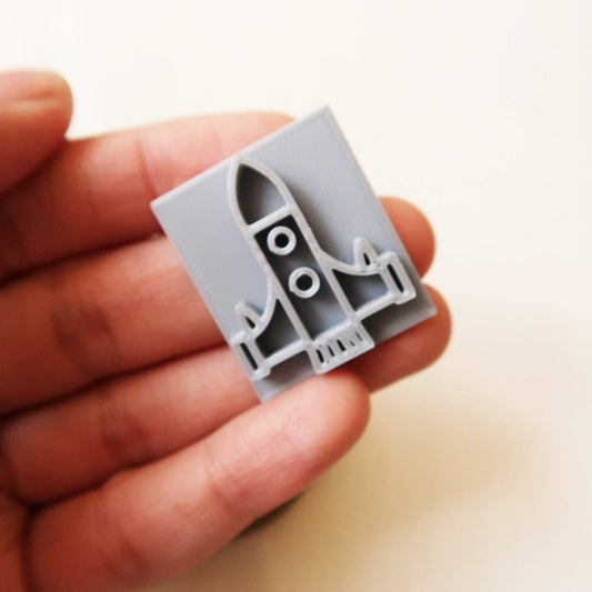 Rocket Stamp - ClartStudios - Polymer clay Jewellery