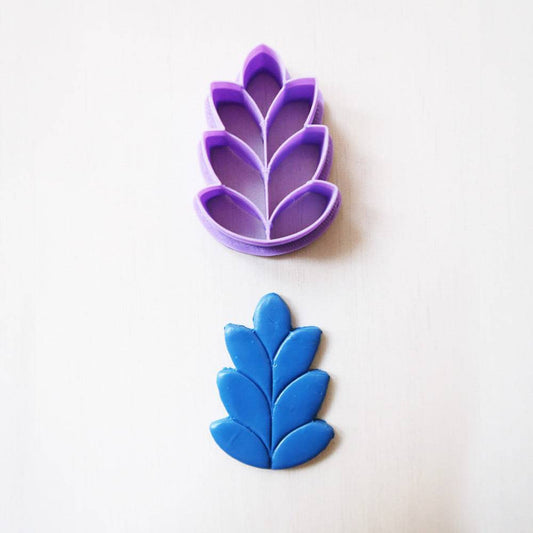 Embossed-Leaf - ClartStudios - Polymer clay Jewellery