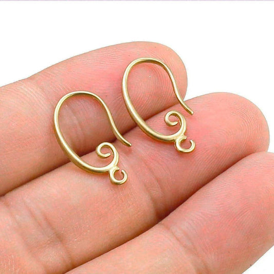 Spiral Hooks (Sold in pair) - ClartStudios - Polymer clay Jewellery